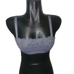 Victoria's Secret Bluish Gray Lace Bralette Size XS